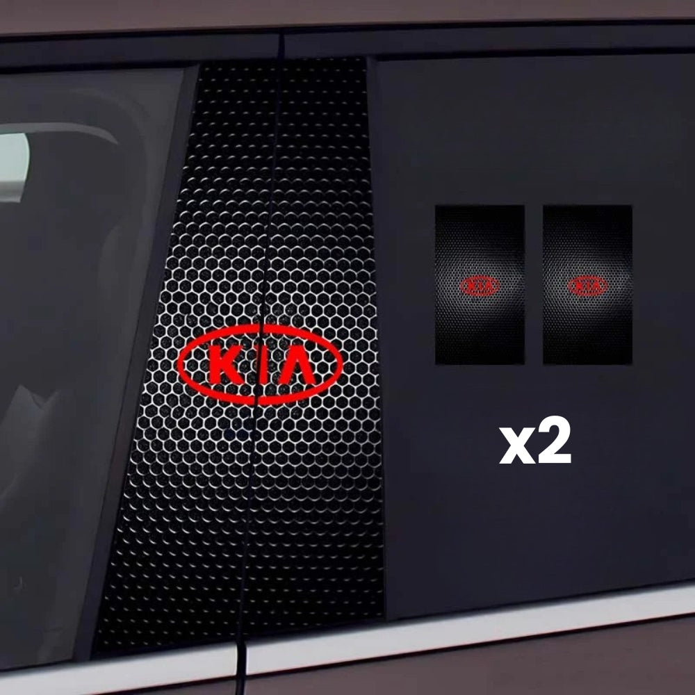 2x Auton ikkunatarrat logolla
