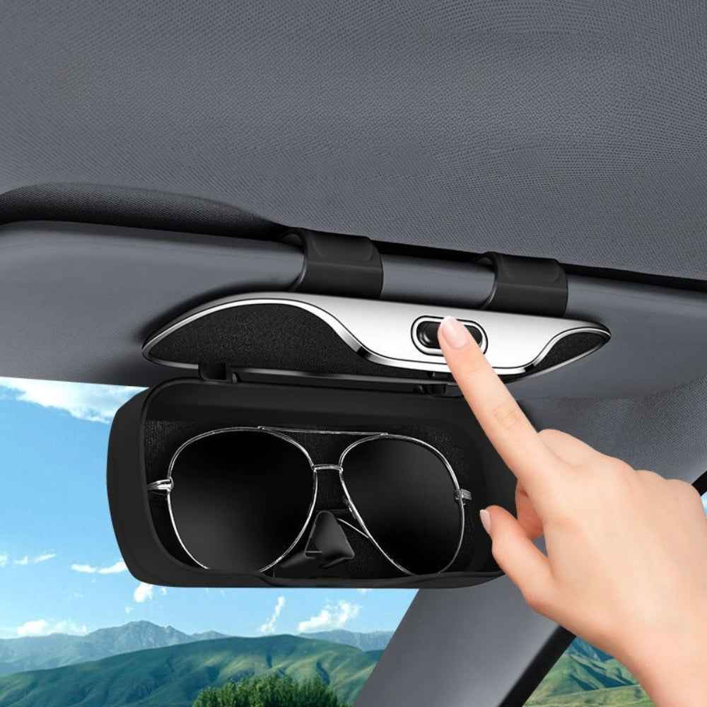 Case de lunettes de soleil de voiture multifonctionnelle