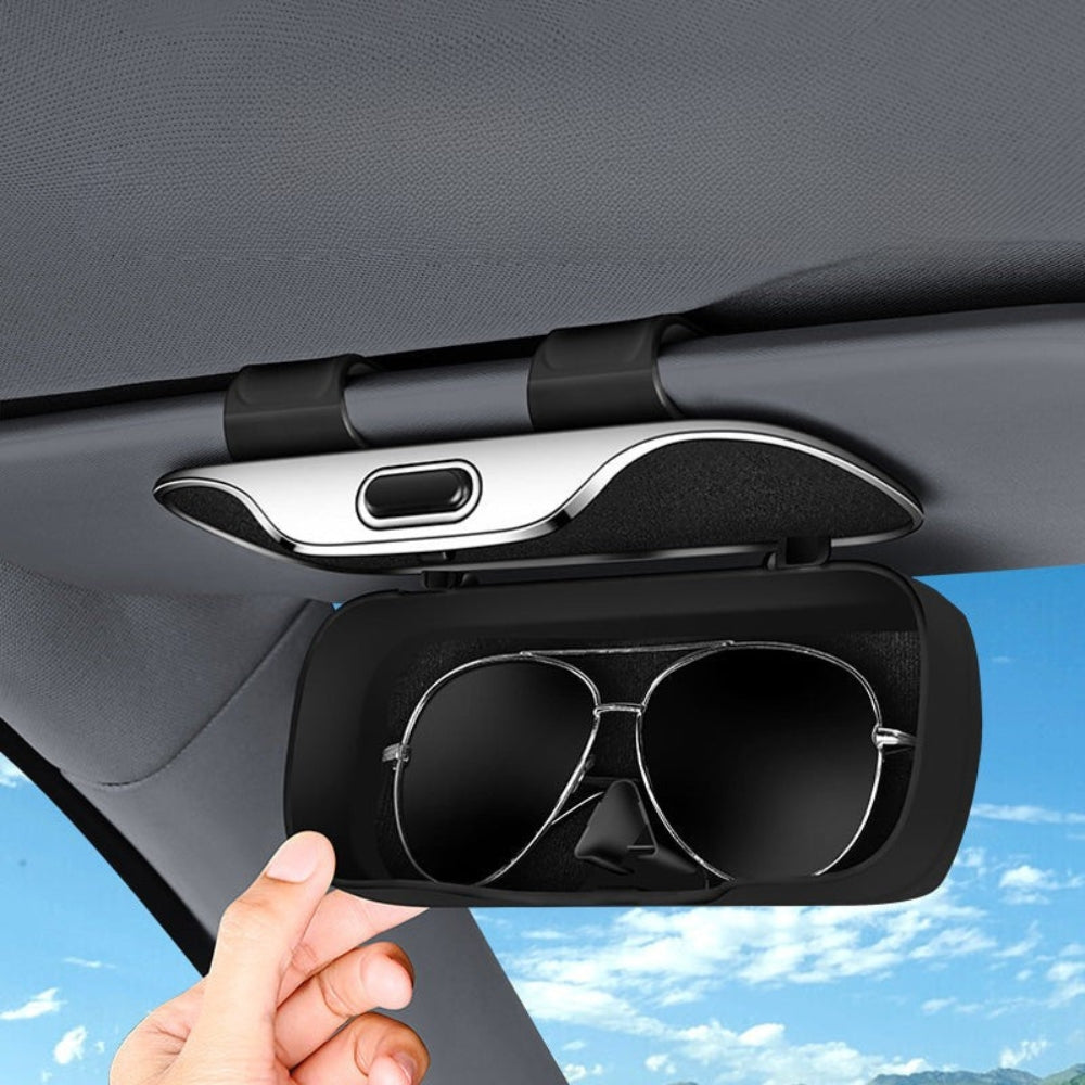 Case de lunettes de soleil de voiture multifonctionnelle